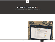 Tablet Screenshot of cookielawinfo.com